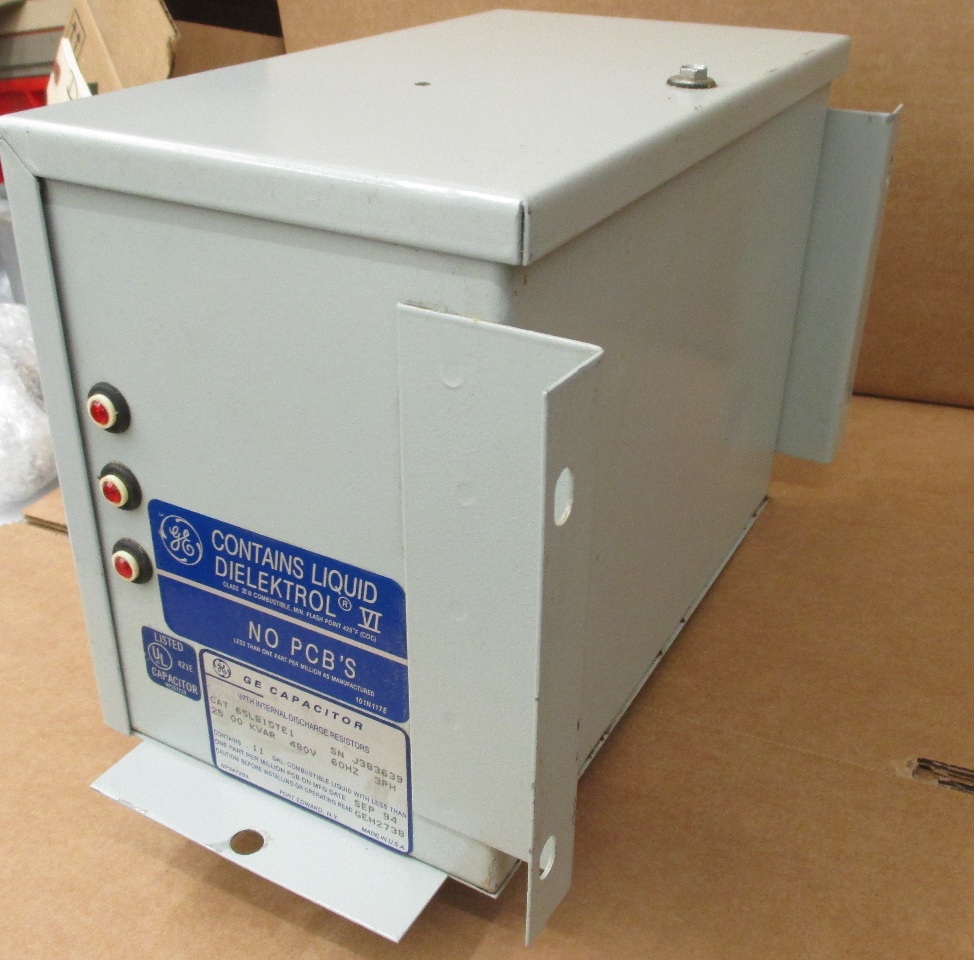 GE CAPACITOR POWER CORRECTION 25 KVAR 480VAC 3 PHASE 65L815TE1