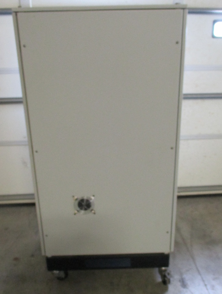 Hoffman Schroff enclosure with steel framed glass door, 2 shelves and