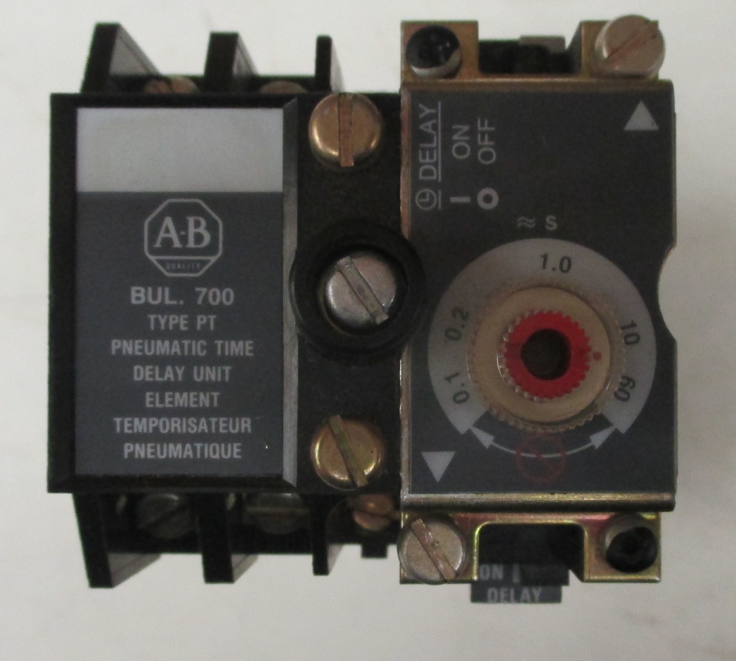 Allen Bradley7 00P00A1 AC Relay Ser. B With Pneumatic Time Delay unit