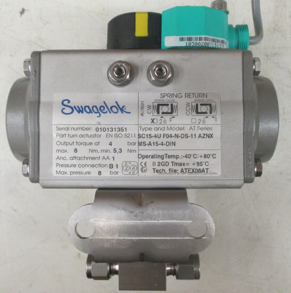 Swagelok SC154U f04NDs11 AZNX MSA154DIN seriesAT. Part turn