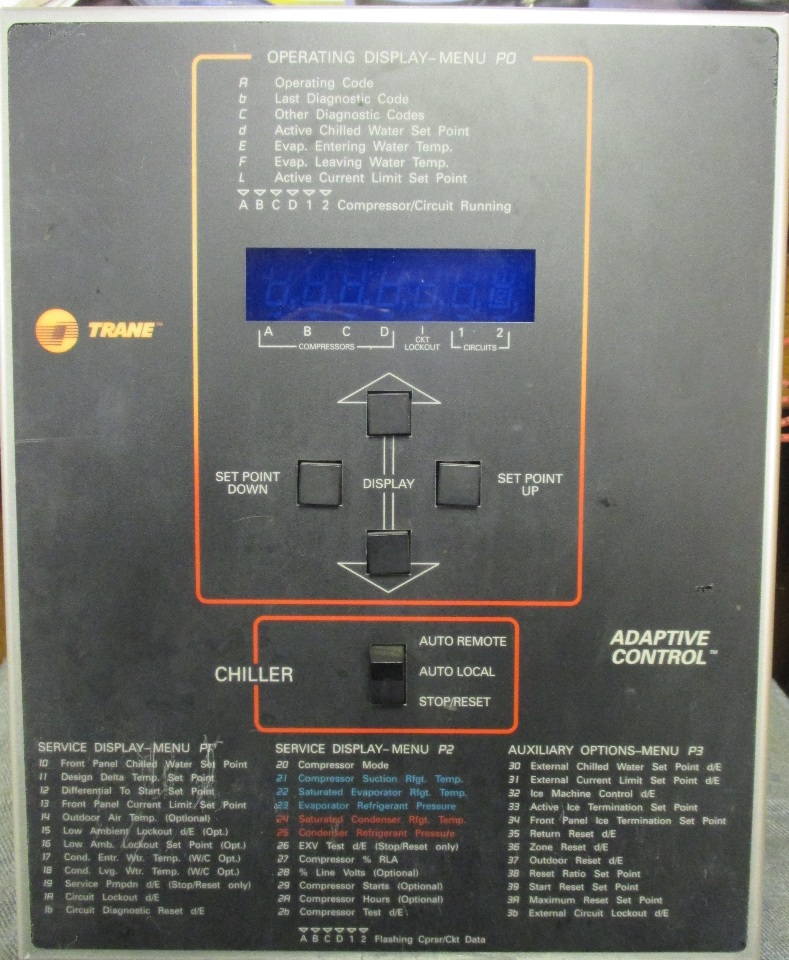 Trane chiller adaptive control unit X1365036205 REV.J eBay