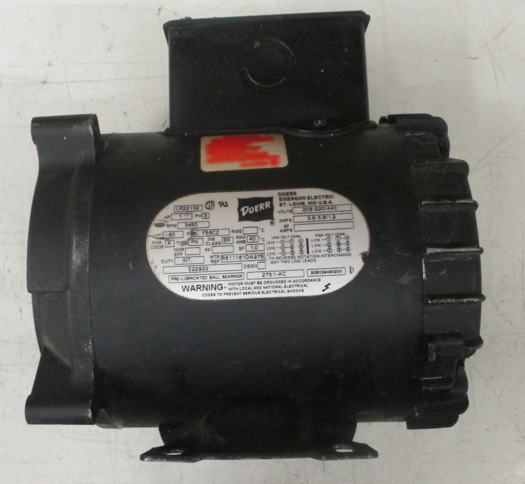 Doerr LR22132 1 H/p 3450Rpm motor Daves Industrial Surplus LLC