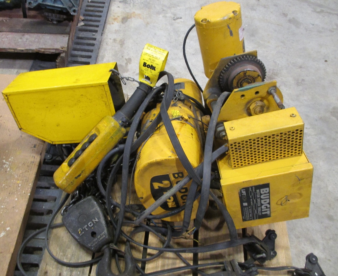 Budgit 2 Ton Chain Hoist with Motor Driven Trolley Cat. 900823 Model