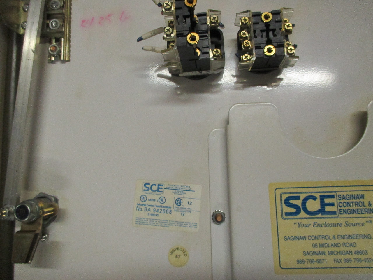 SCE Type 12 Industrial Control Panel Enclosure 21 x 12 x 24; with Allen