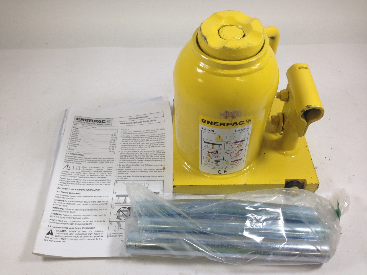 Enerpac GBJ020S Bottle Jack 20 Ton (s234) eBay