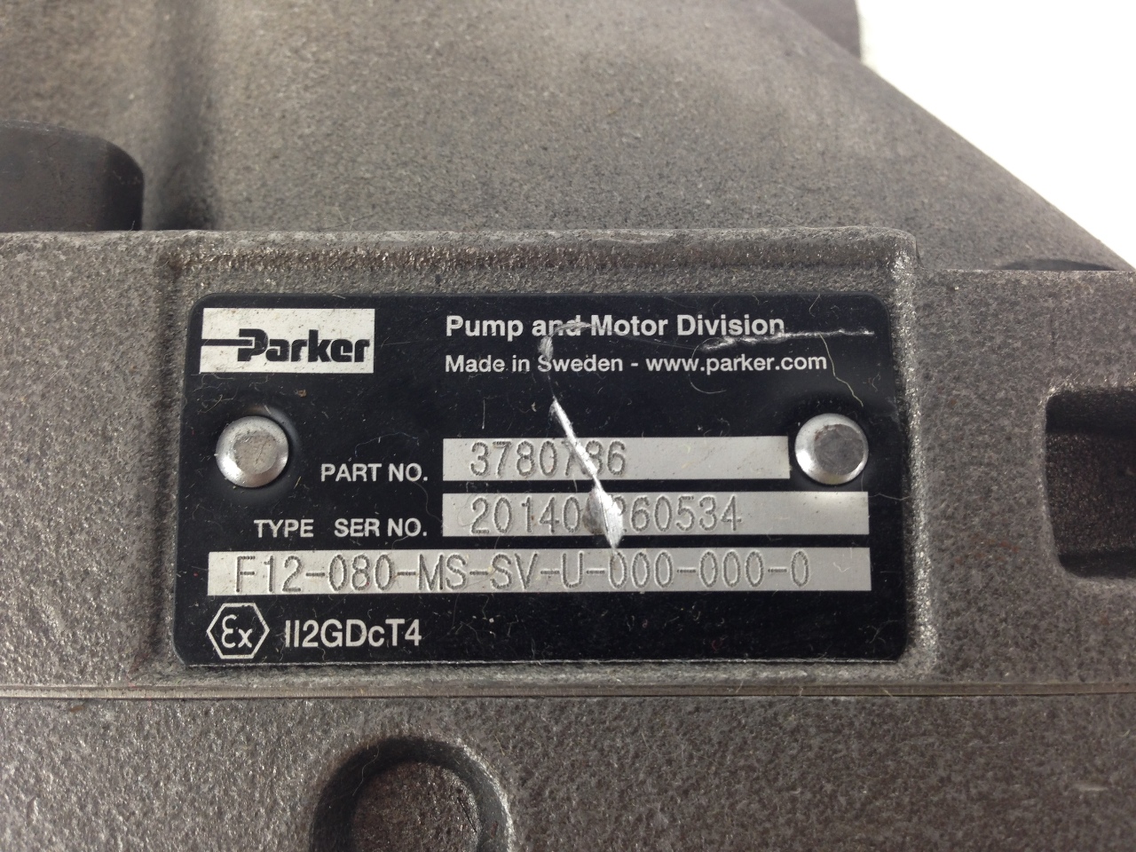 Parker 3780786 Hydraulic Motor F12080MSSVU0000000 (s234)