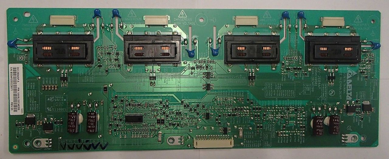 Sanyo 26 034 DP26640 DP26649 05 1AV4U20C46200 Backlight Inverter Board