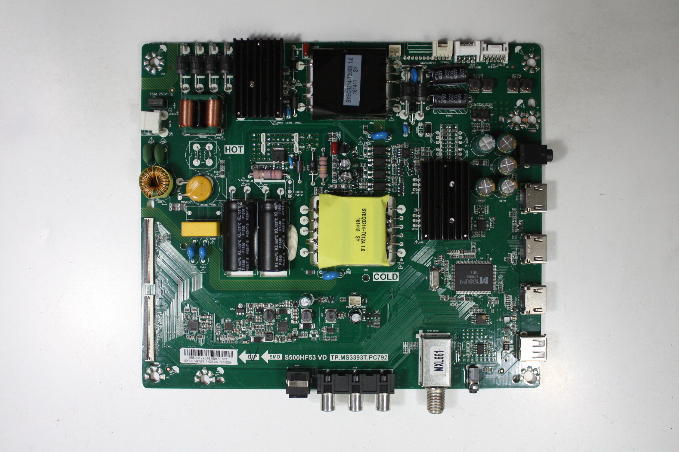 Insignia 50" NS50D510NA17 55.50S12.2E4 Main Video Board Motherboard