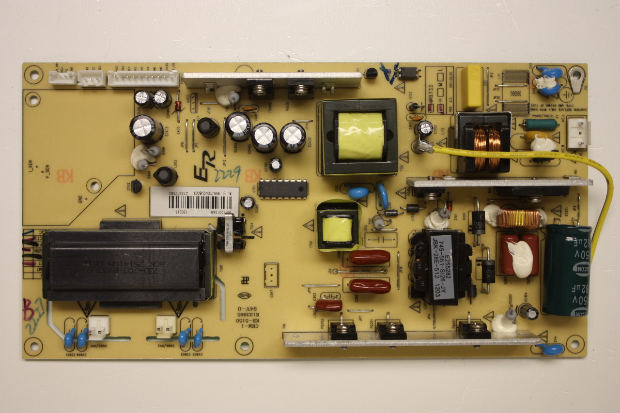Coby 32" TFTV3227 899733V2B003 LCD Power Supply Board Unit