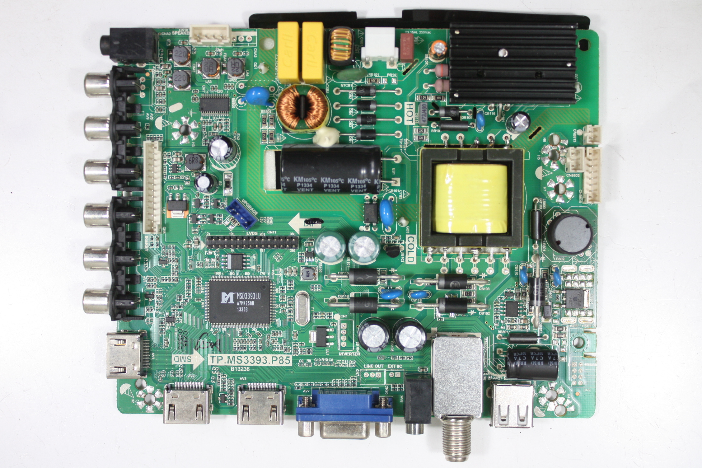 Apex 32" LE3245M B13080246 Main Video Motherboard + Power Supply Board