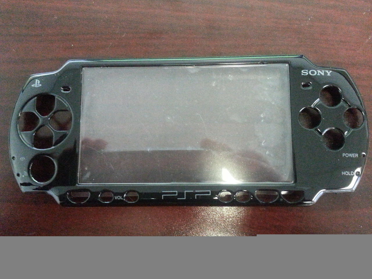 Original OEM Sony Fat PSP 1001 Replacement Faceplate Shell Front Cover BLACK NEW