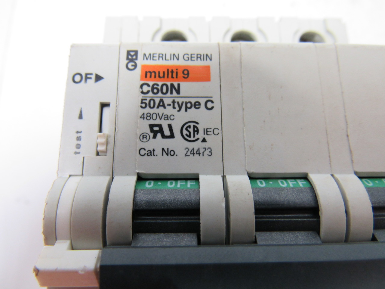 Merlin Gerin C60N Multi9 50A-Type C 3 pole Circuit Breaker | eBay