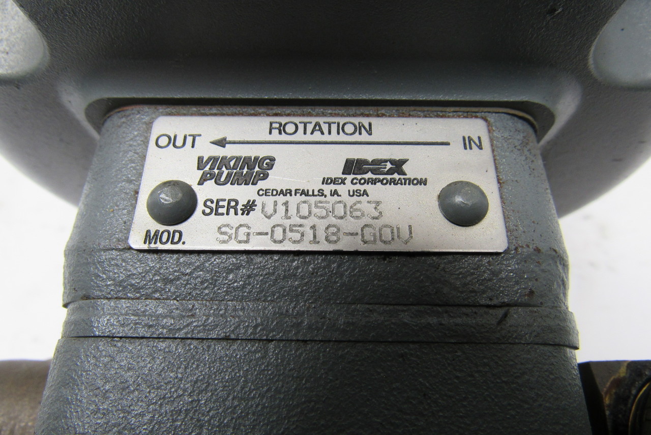 Viking Pump SG0518GOV Spur Gear Pump w/ Baldor .33HP 115/230V 1725RPM