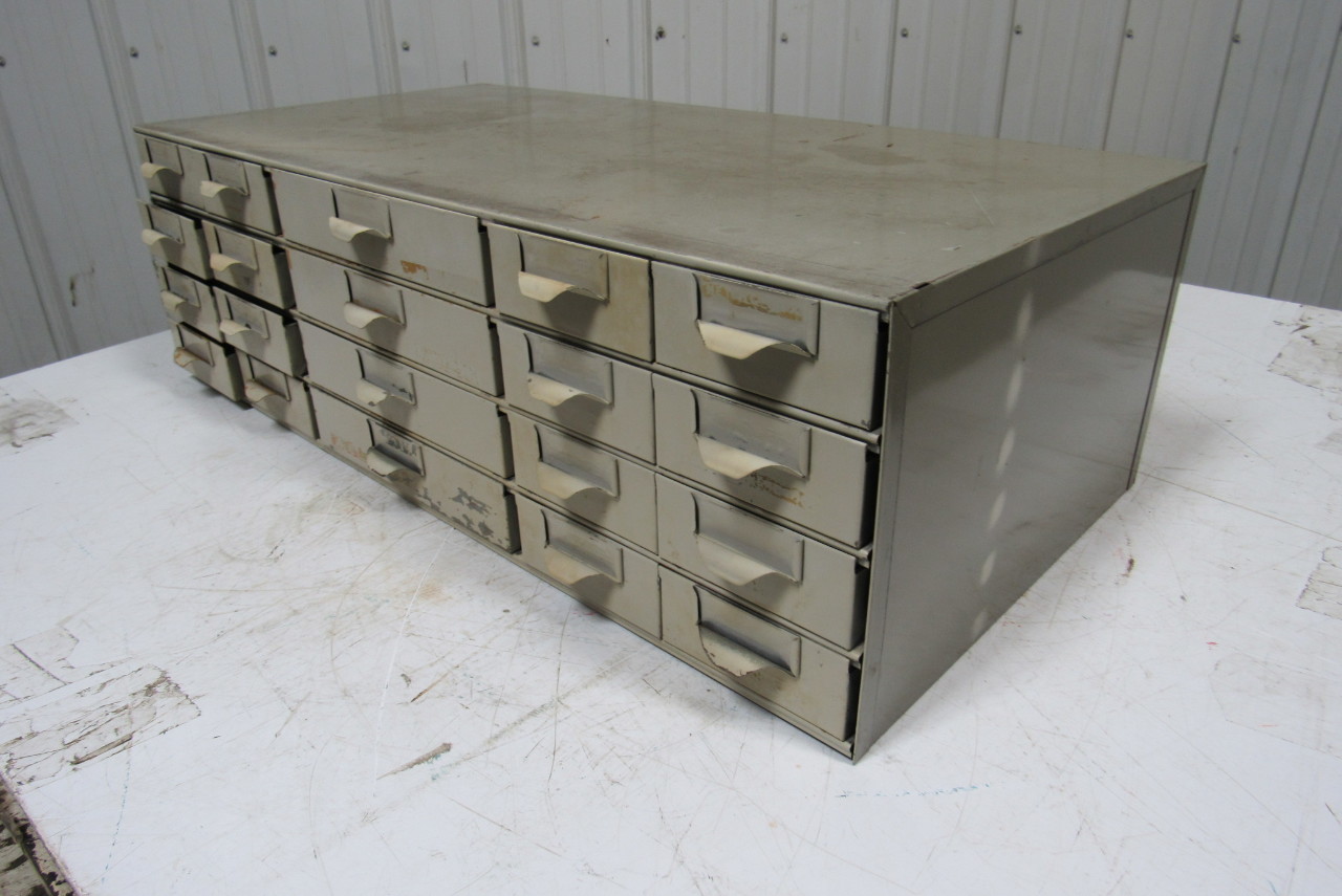 Lyon 20 Drawer metal Industrial Small Parts Bin 34"x17"x101/2
