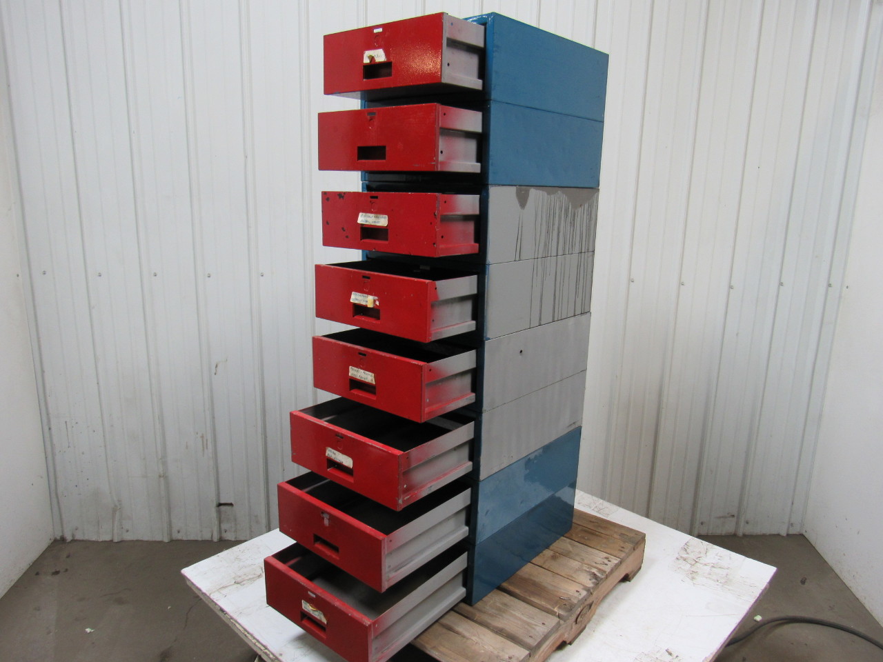 Industrial 8 Drawer Storage Unit 16"wx20"lx541/4"h eBay