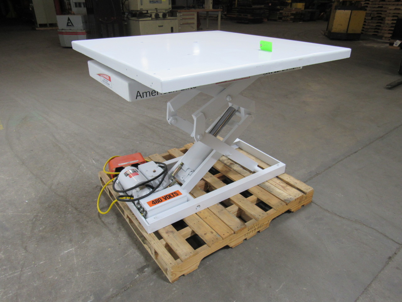 American Lifts 4000 Hydraulic Lift Table W/ 4"x4' Turn Table W/detent