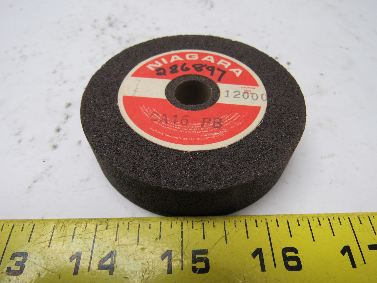 Niagara CA46 PB Internal Spindle Tool Post Grinder Grinding Wheel 3"x1