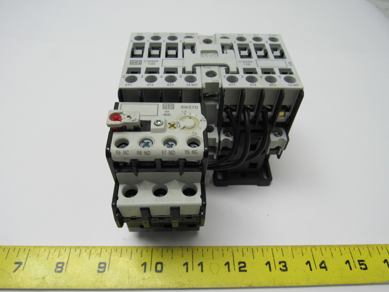 WEG CWM9 & RW27D 25a Reversing Contactor 120v Coil W/ 1.21.8a Overload Relay eBay