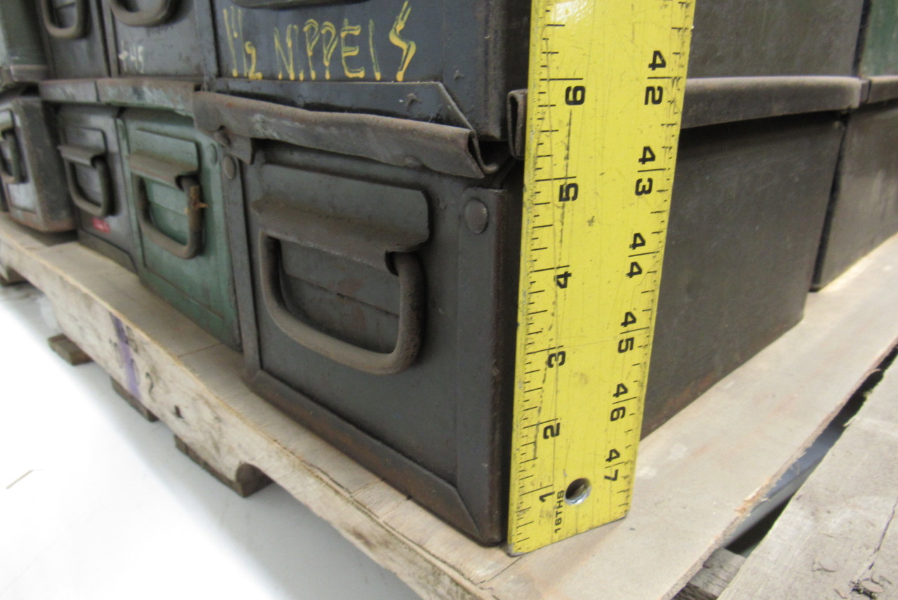 Vintage Industrial Stackable Steel Storage Bins" Ammo Can" Style eBay
