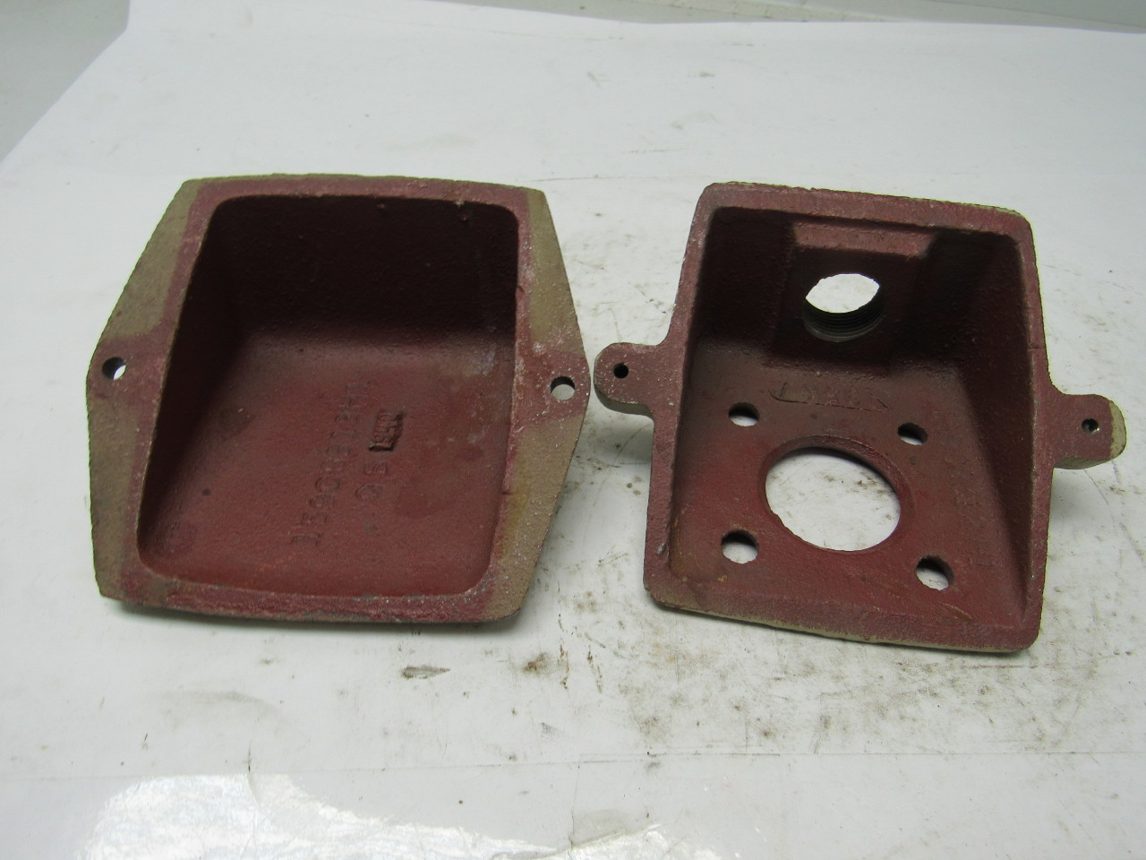 Cast Iron Electric Motor Terminal Conduit Box W/Cover eBay