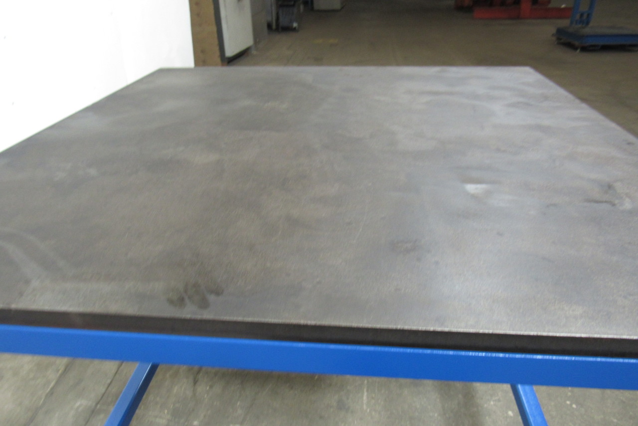 48x48" Heavy Steel Lapping Layout Inspection Table Bench, Top 2" Thick