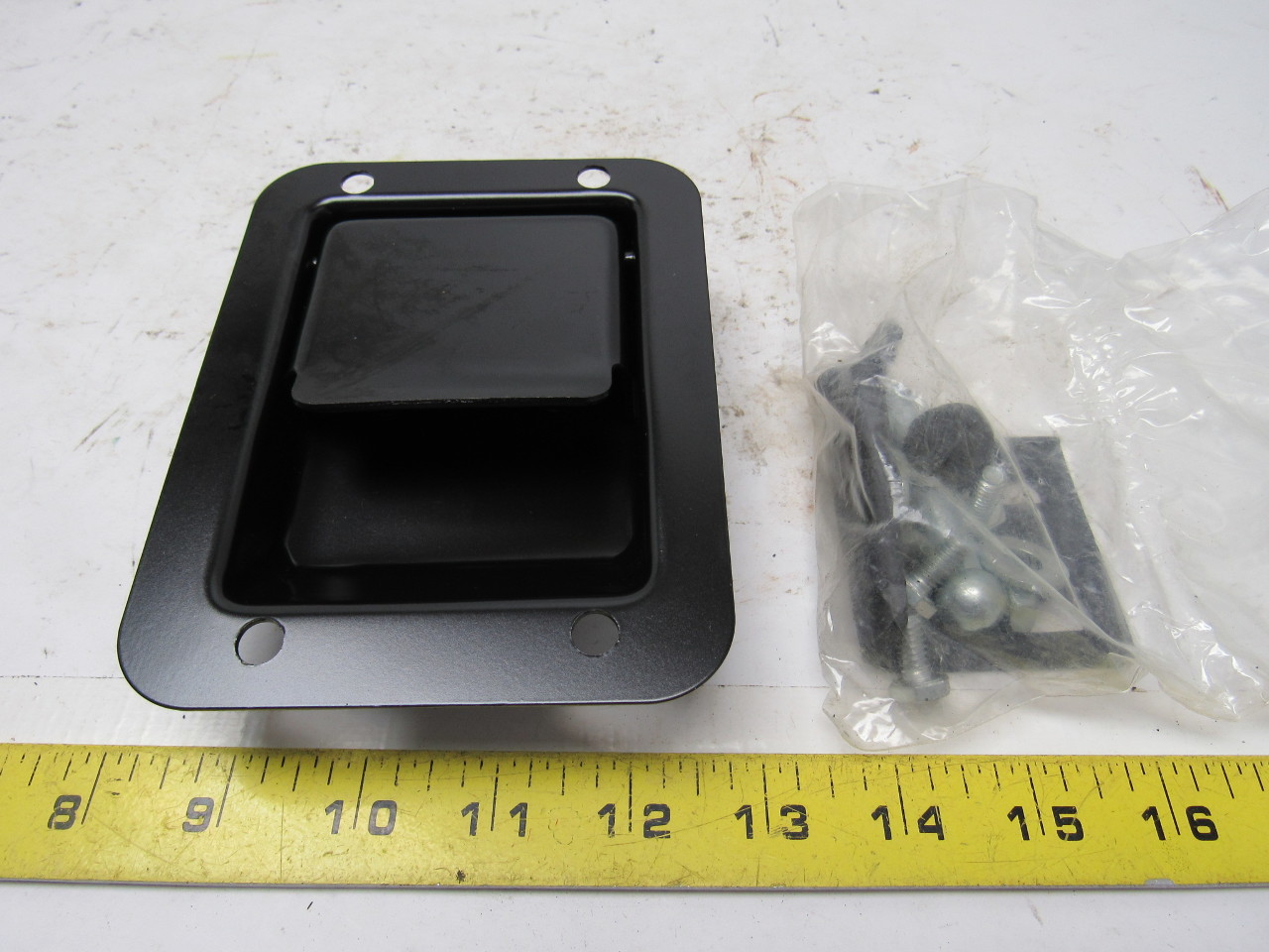 Cleveland 60021 Flush Outside Paddle Door Latch, Black eBay