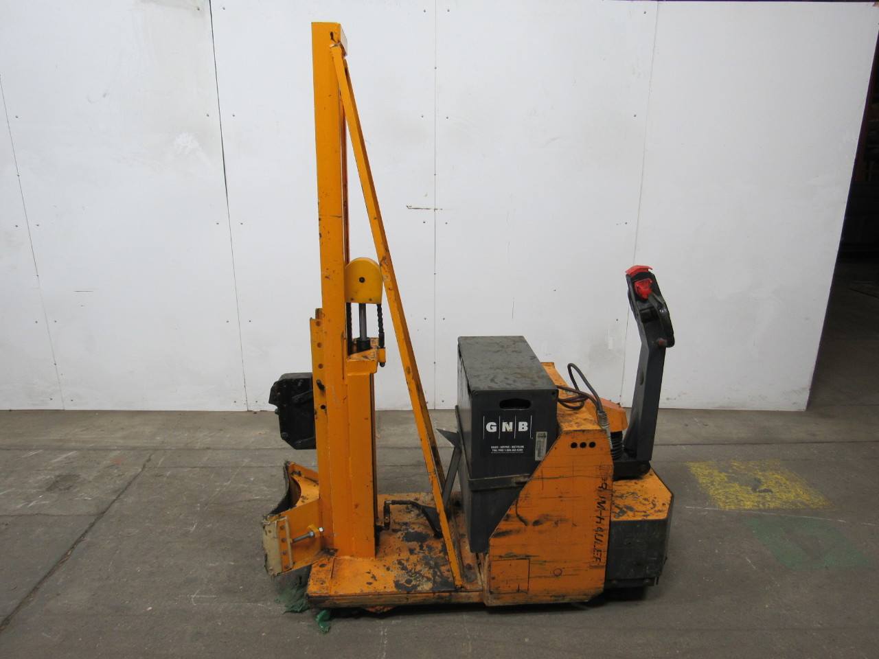 Easy Lift Drum Hauler 24Volt Walk Behind Power Up Gravity Down. Tested