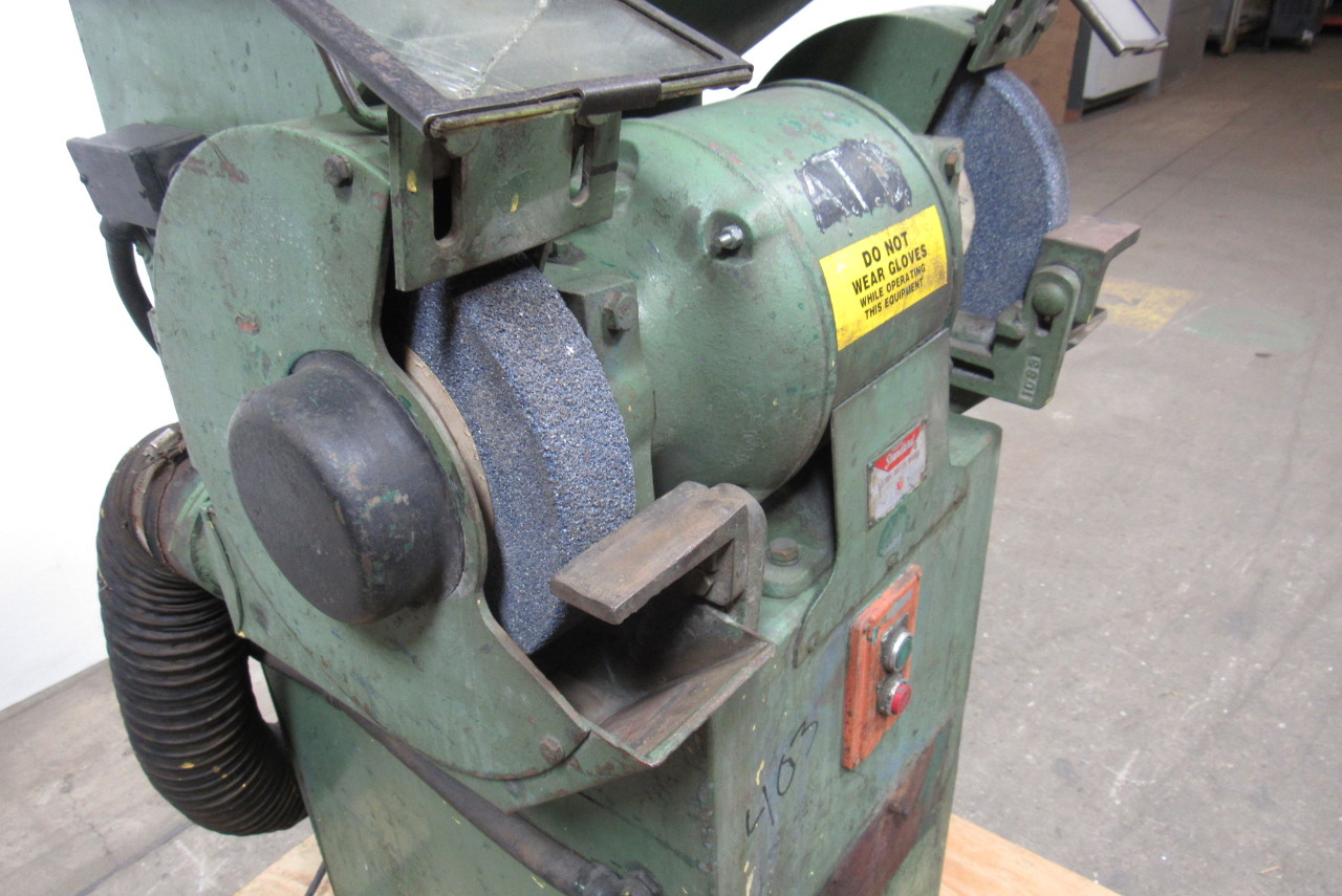 Standard Tool Co. 101 12"x2" Pedestal Grinder 440V 3Ph W/ Self