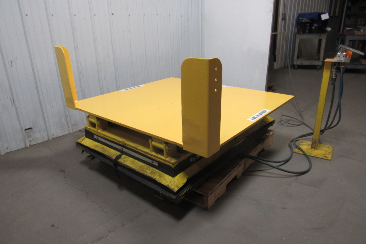 KNIGHT 4000 LB 2 Ton Air Pneumatic Lift & Tilt Table 57x52" Top 35 Deg