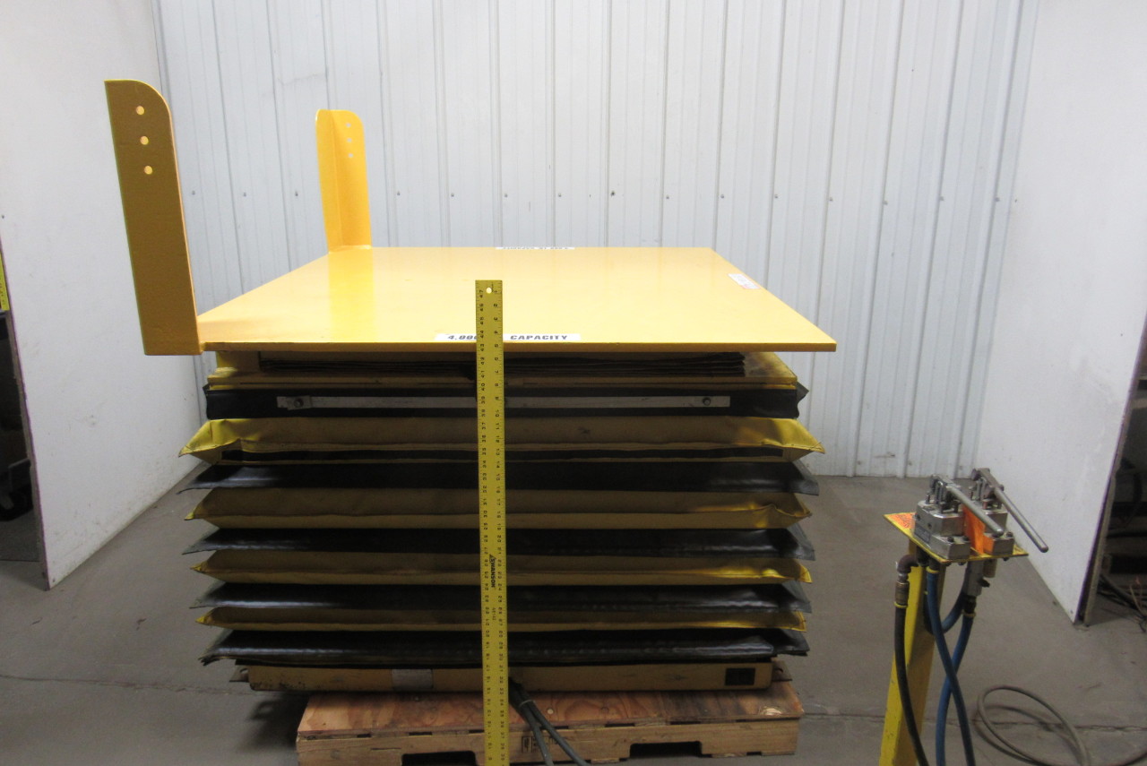 KNIGHT 4000 LB 2 Ton Air Pneumatic Lift & Tilt Table 57x52" Top 35 Deg