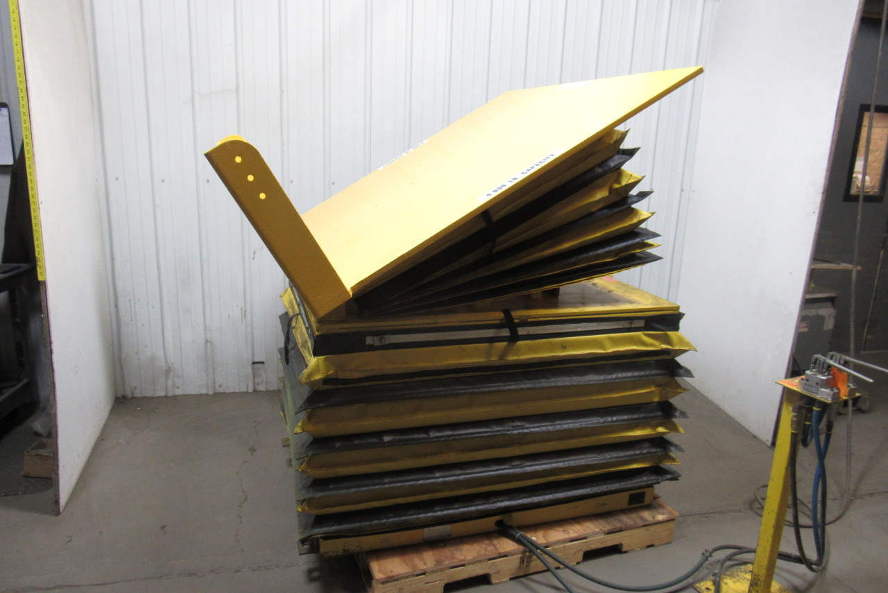 KNIGHT 4000 LB 2 Ton Air Pneumatic Lift & Tilt Table 57x52" Top 35 Deg