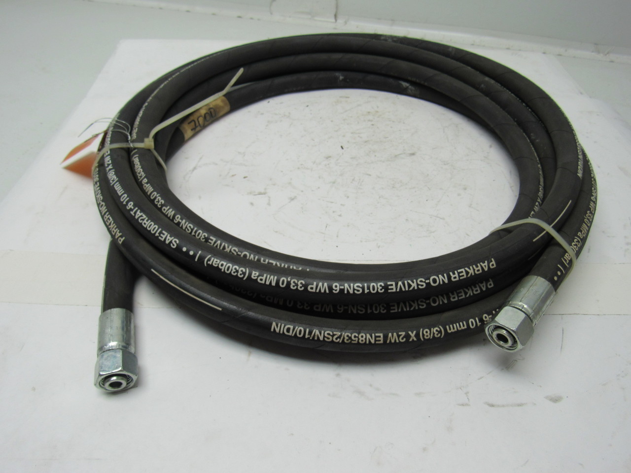 Parker 301SN6 3/8" High Pressure Hydraulic Hose W/Female Swivel