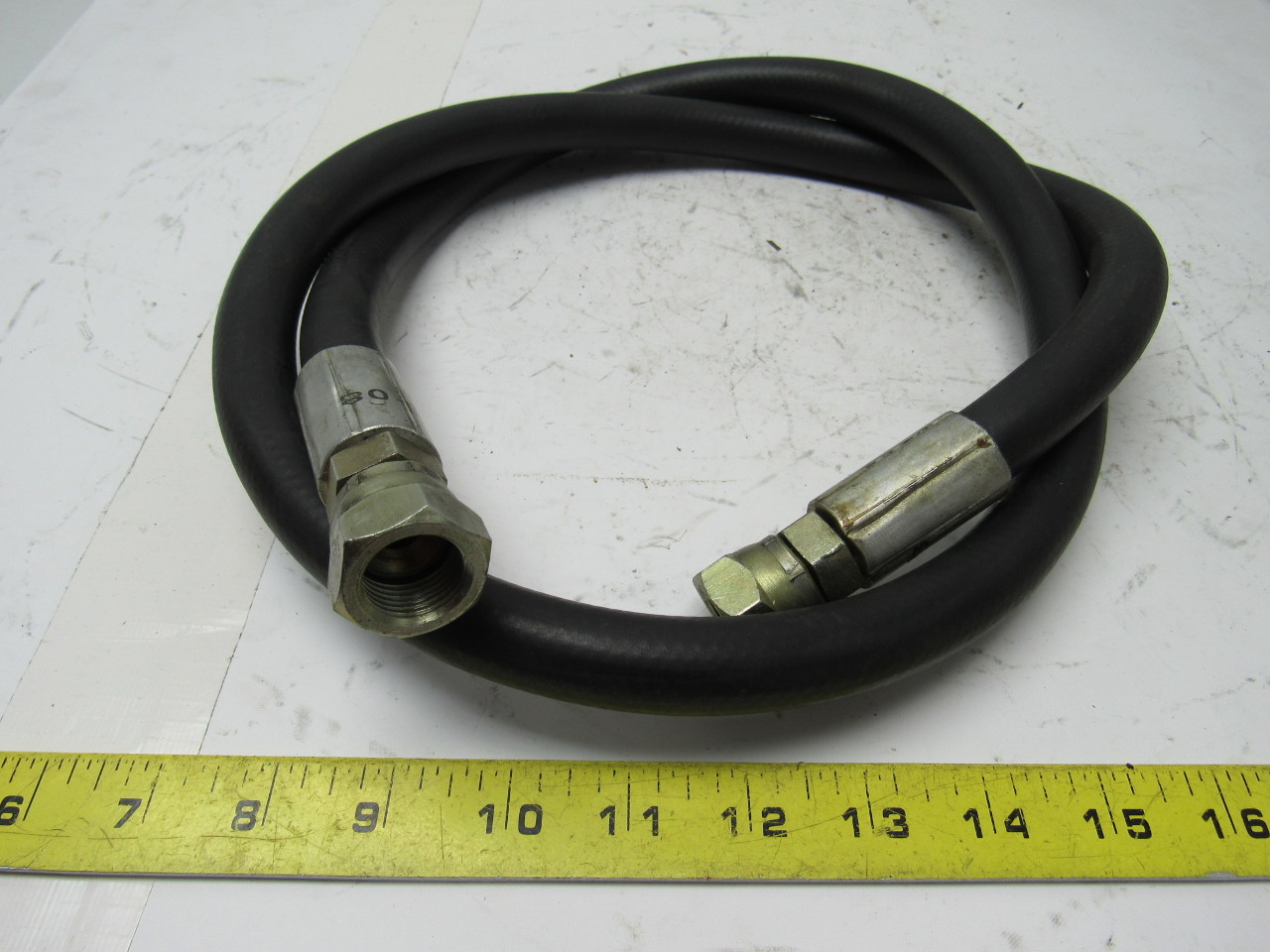 Gates 8C1T 1/2" Flame Resistant Hydraulic Hose W/Female 8AN Swivel Fittings 54" eBay