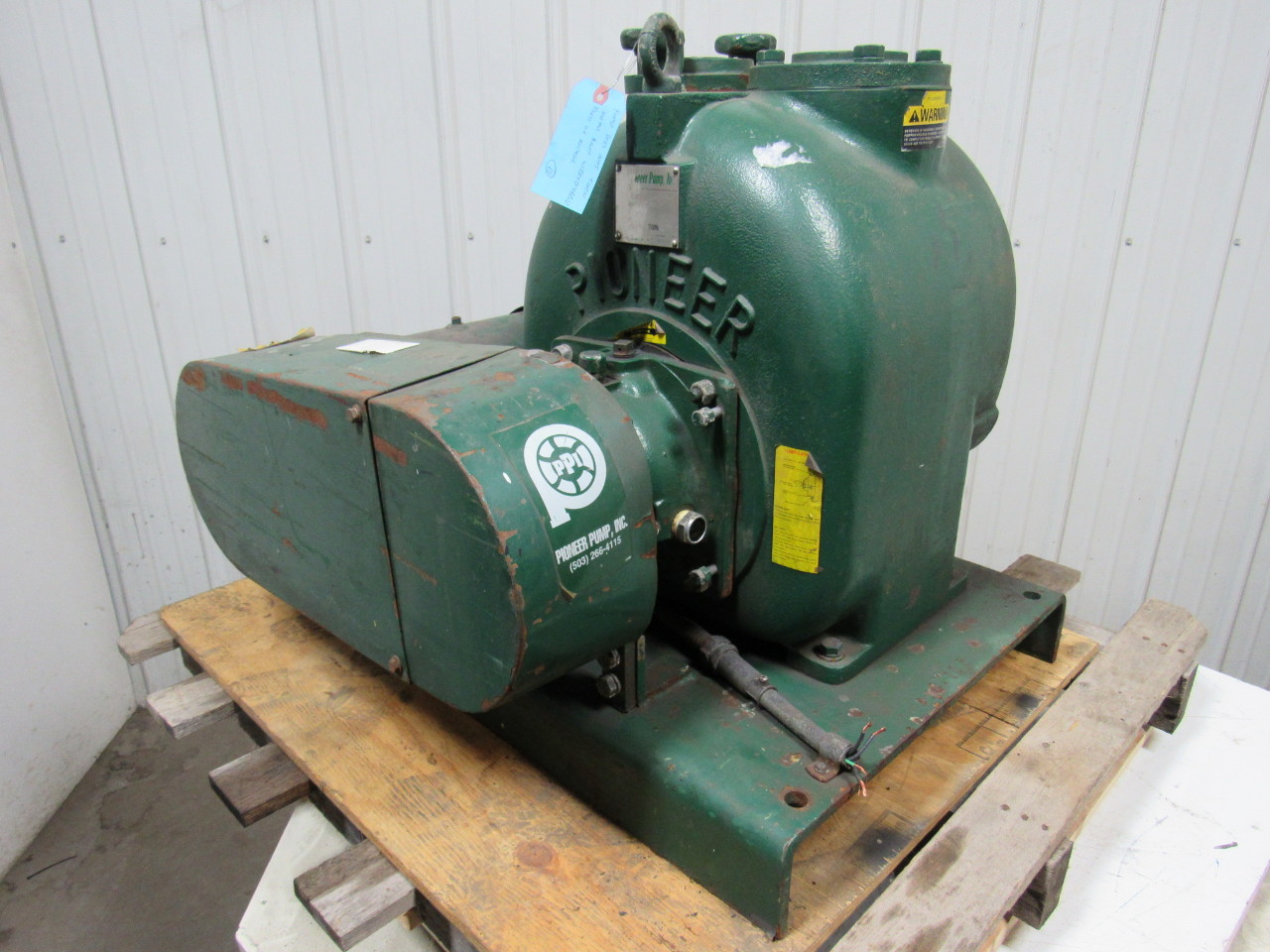 Pioneer Pumps P3087L1B54 5 hp Wet Prime 3" x 3" 540 gpm For Parts or