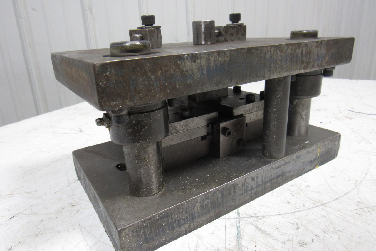 Punch Press Die Set Die Shoe Rectangular Back 2 Post 12"W X 7"FB 41/2" Throat eBay