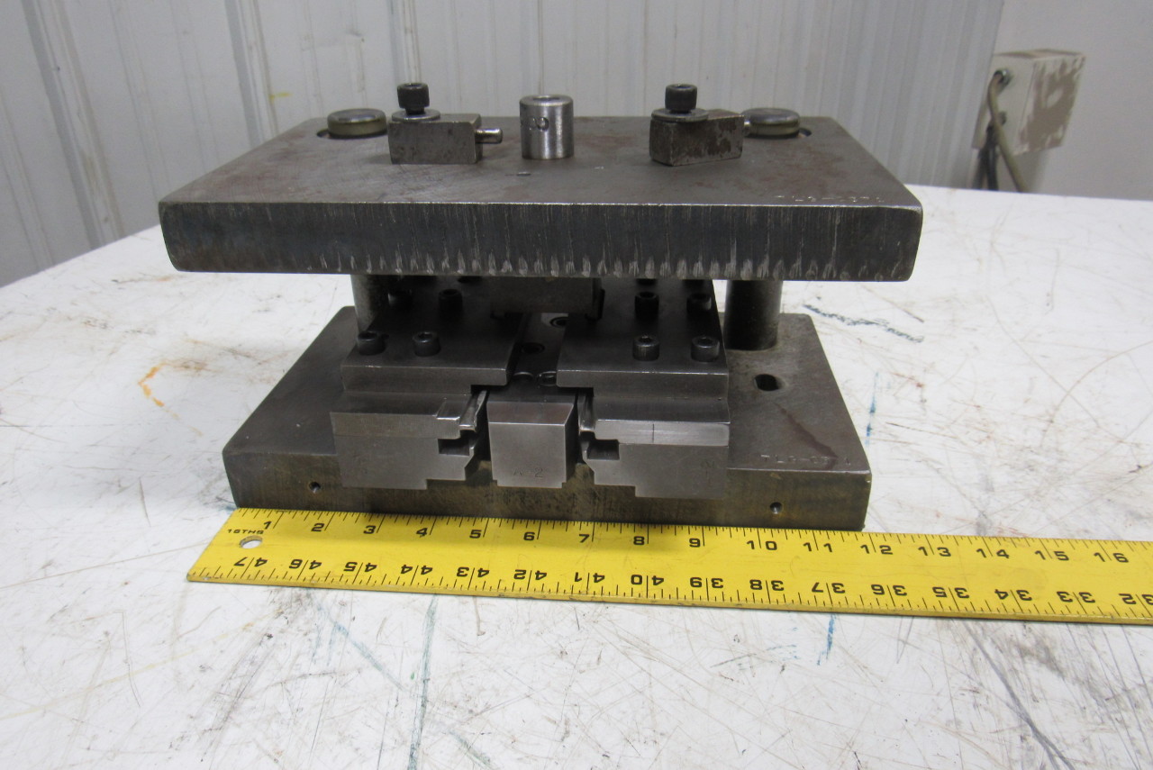 Punch Press Die Set Die Shoe Rectangular Back 2 Post 12"W X 7"FB 41/2" Throat eBay