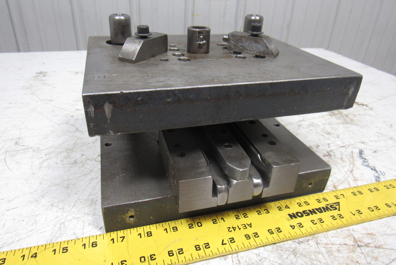 Punch Press Die Set/Shoe Rectangular Back 2 Post 10" W x 8" FB 53/4