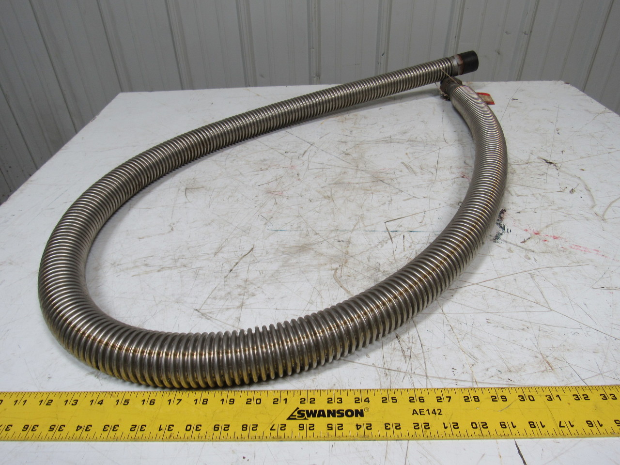Hose Master SPFH1113 Unbraided Corrugated Metal Hose SS 8Ft. X 15/8
