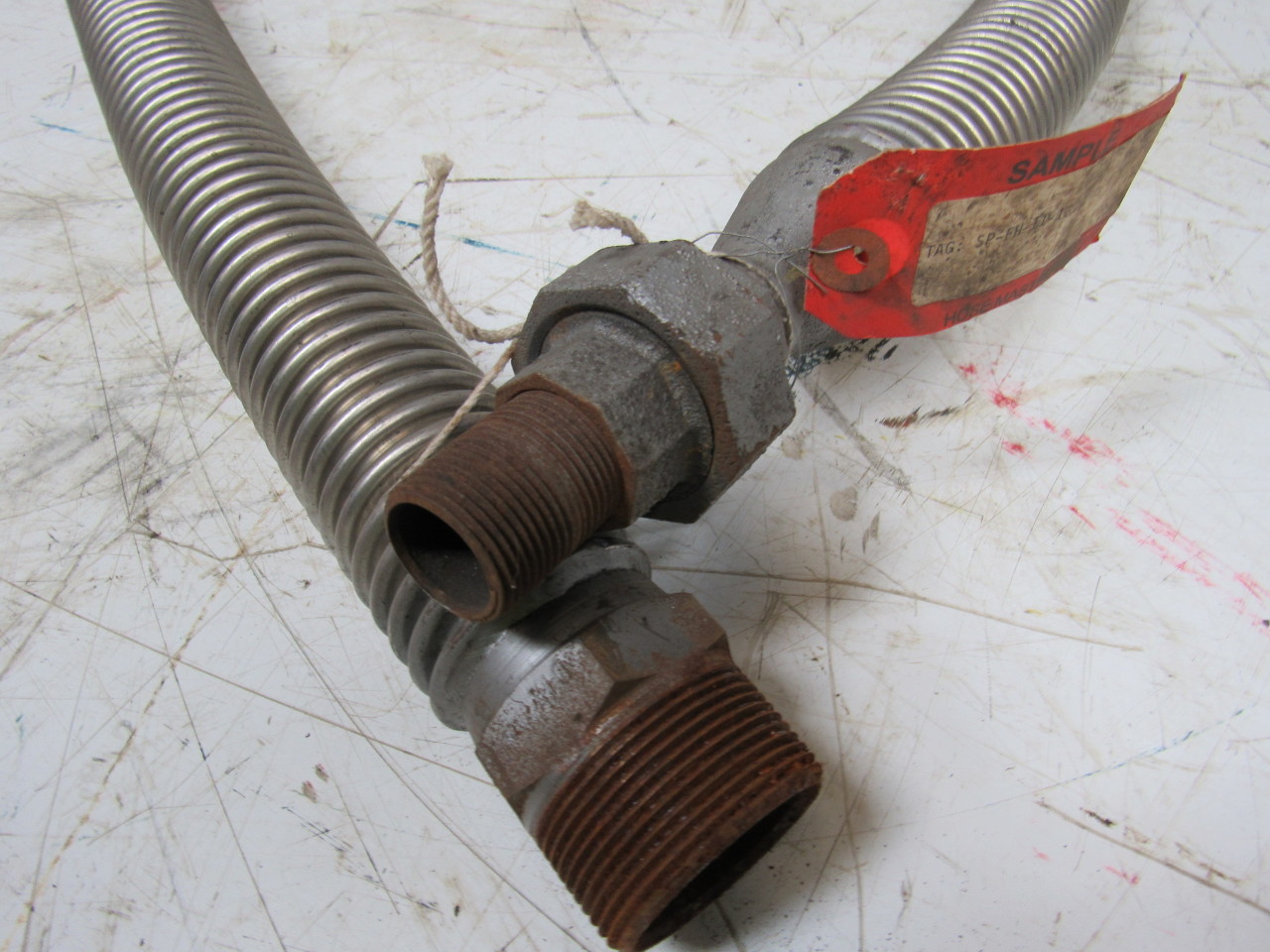 Hose Master SPFH1113 Unbraided Corrugated Metal Hose SS 8Ft. X 15/8