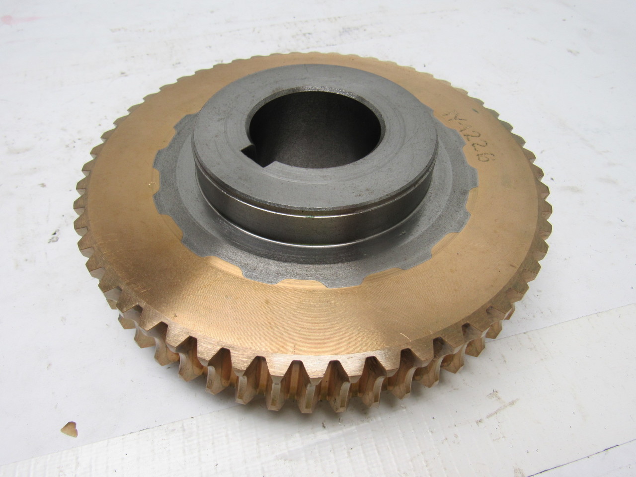 1Y1226 Worm Gear brass Steel 54 Teeth 2" Bore 75/8" O.D. 21/2" Thick eBay