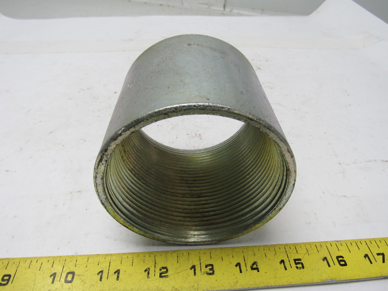 3" NPT Threaded OnePiece Rigid Steel Conduit Coupling Union Lot of 5