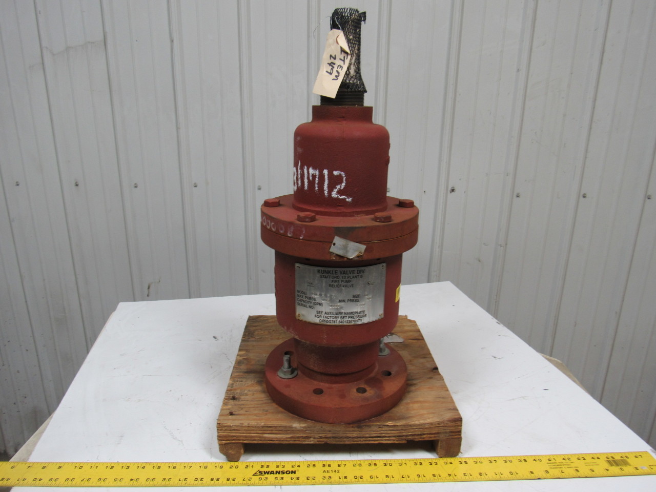 Kunkle Valve 218HM Fire Pump/Liquid Relief Valve 4"x4" Flanged eBay
