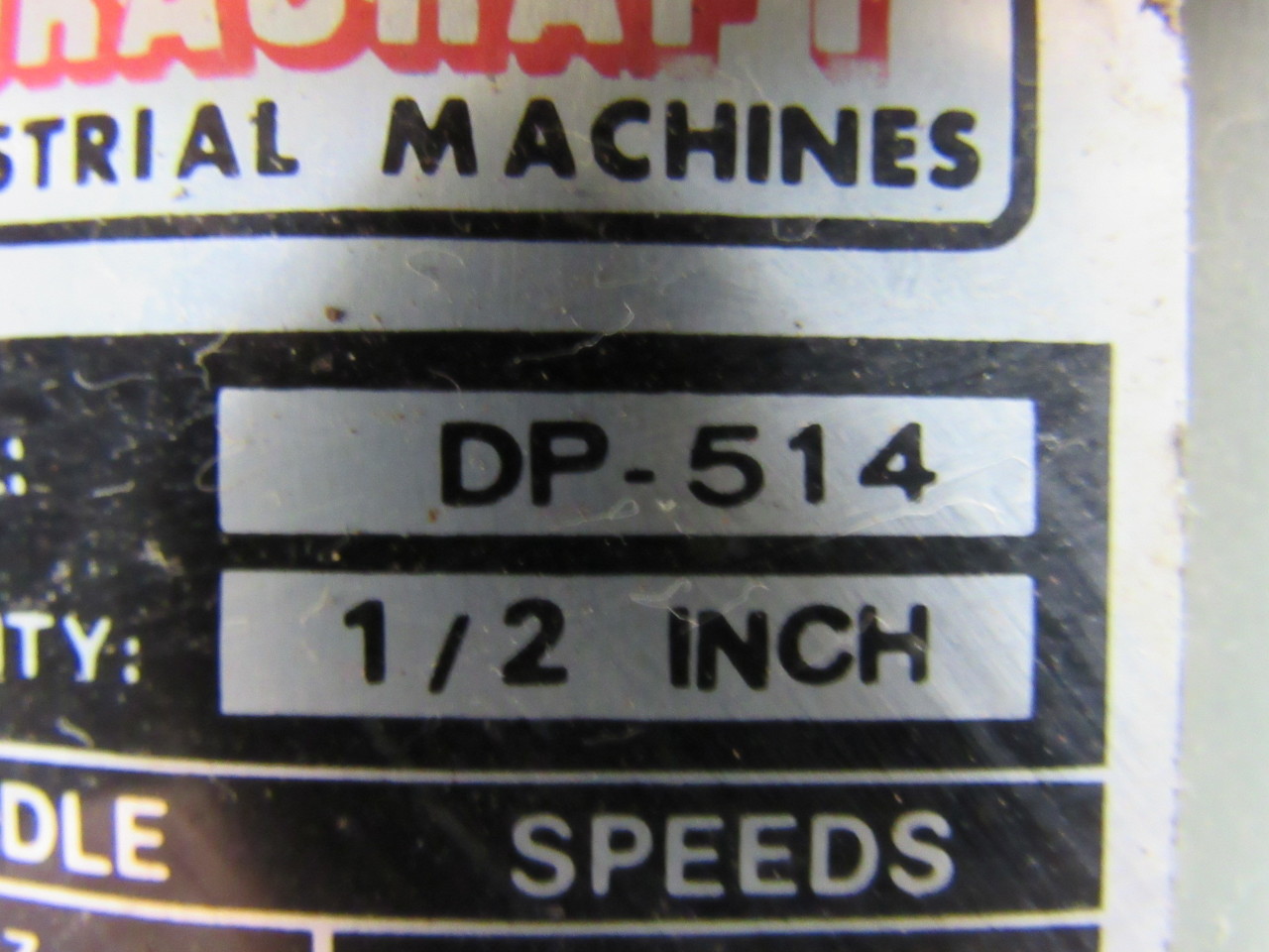 DURACRAFT DP514 1/2HP Benchtop Drill Press 1/2" Chuck 61/2" Throat