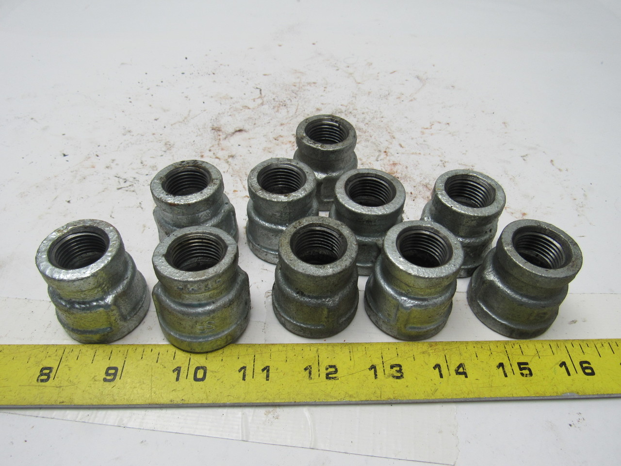 Siam Fitting (SA) 3/4"1/4" Galvanized Pipe Bell Reducer Lot Of 10