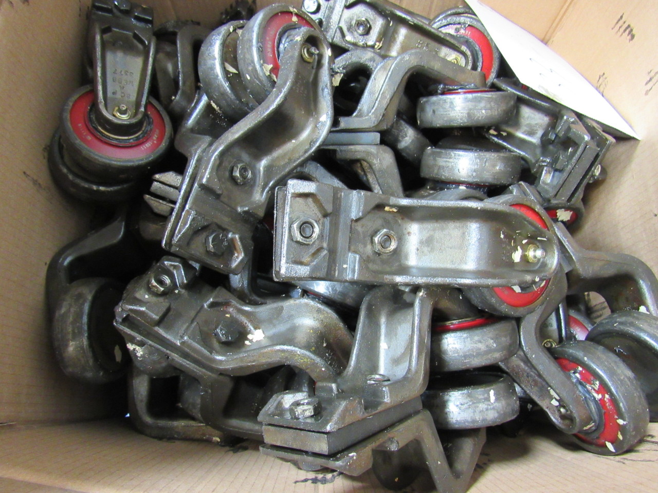 b 15911 4" IBeam Trolley Frame/Wheels for X458 Overhead Conveyor