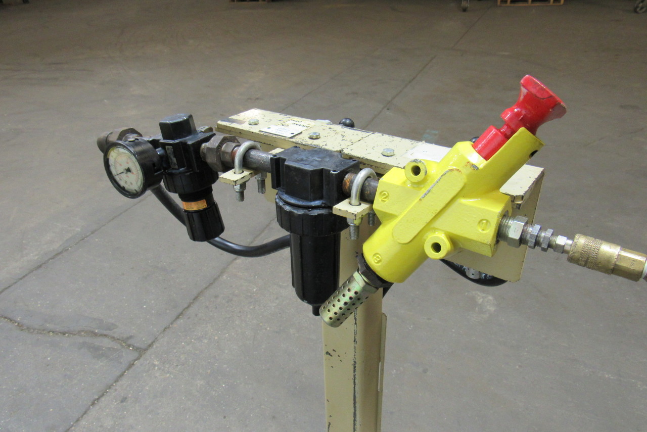 AIRFLOAT 4000 Lb Capacity AIr Pneumatic Lift Table 50x50" Turntable Top & Brake eBay