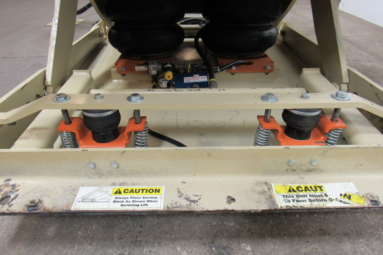 AIRFLOAT 4000 Lb Capacity AIr Pneumatic Lift Table 50x50" Turntable Top & Brake eBay