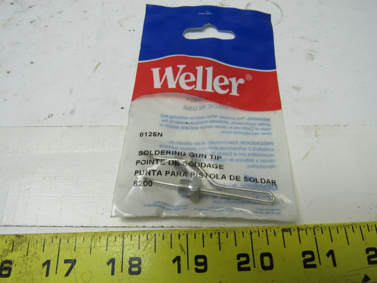 Weller 8125N Soldering Gun Iron Plated Tip with Hex Nut for 8200 Lot of