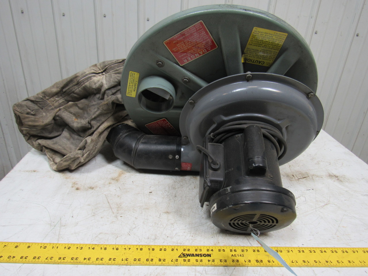 Cincinnati 1Z967 S50 1/2HP Dust Collector 55 Gallon Drum Vacuum Blower