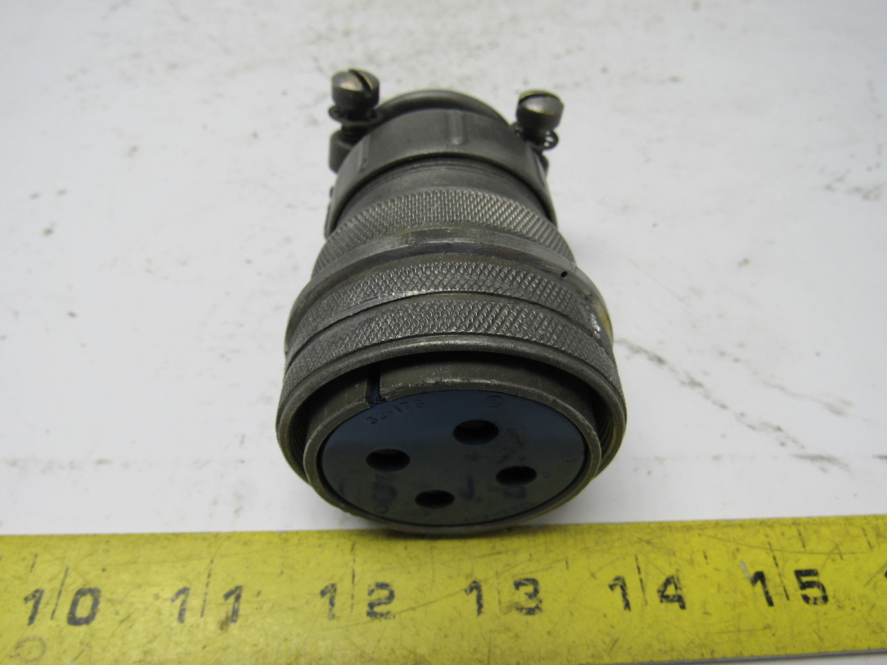 Amphenol 3217S 4 Pin Circular Connector W/Housing & Clamp